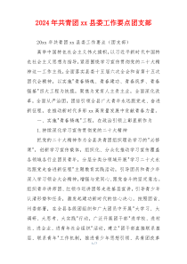 2026年共青团xx县委工作要点团支部