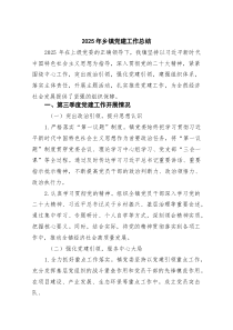 6篇2026年乡镇党建工作总结范文