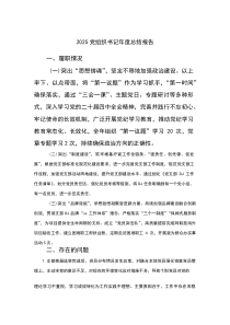 2026党组织书记年度总结报告