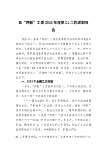 县“两新”工委2026年度抓党建工作述职报告