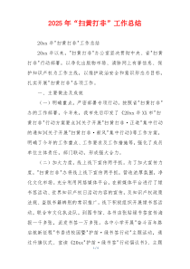 2026年“扫黄打非”工作总结