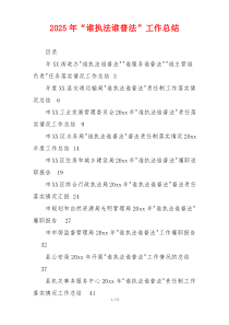 2026年“谁执法谁普法”工作总结