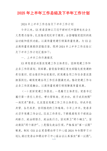 2026年上半年工作总结及下半年工作计划