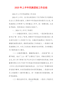 2026年上半年民族团结工作总结