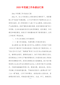 2026年党建工作务虚会汇报