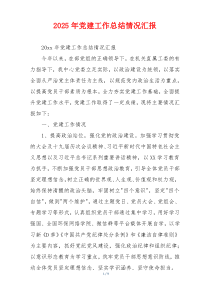 2026年党建工作总结情况汇报