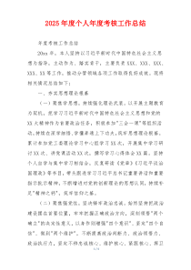 2026年度个人年度考核工作总结