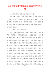 2026年度乡镇工作总结及2026年度工作计划