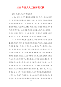 2026年度人大工作情况汇报