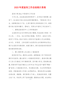 2026年度宣传工作总结统计系统