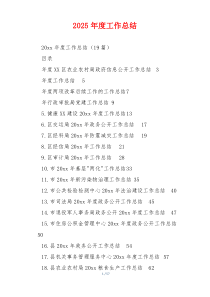 2026年度工作总结