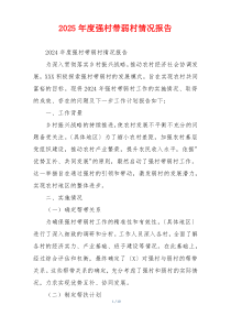 2026年度强村带弱村情况报告