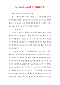 2026年民生实事工作情况汇报