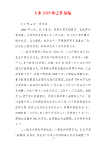 X乡2026年工作总结