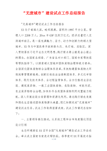“无废城市”建设试点工作总结报告