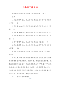 上半年工作总结