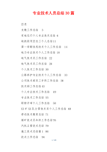 专业技术人员总结30篇