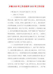 乡镇2026年工作总结和2026年工作计划