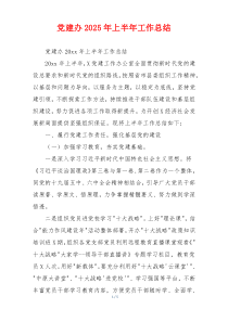 党建办2026年上半年工作总结