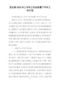 党支部2026年上半年工作总结暨下半年工作计划