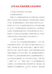 公司2026年宣传思想工作自评报告