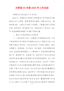 共青团XX市委2026年工作总结