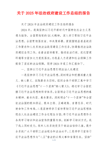 关于2026年法治政府建设工作总结的报告